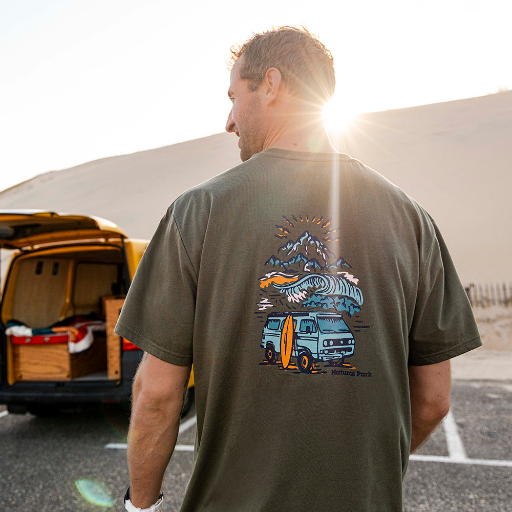 Mens Van Life Galatea Relaxed Tee (Kalamata) ‡M;189cm