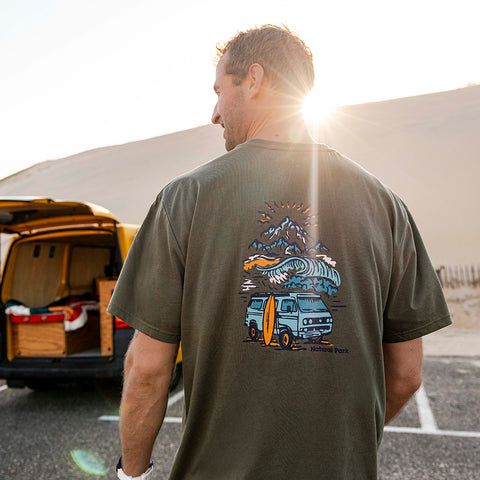 Mens Van Life Galatea Relaxed Tee (Kalamata) ‡M;189cm
