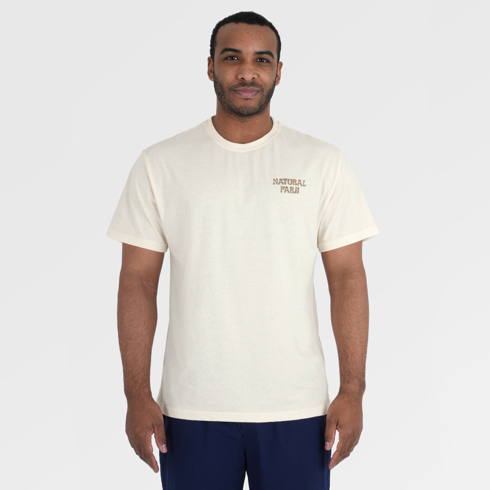Mens Wild Camp Galatea Relaxed Tee (Antique White) §M;183cm