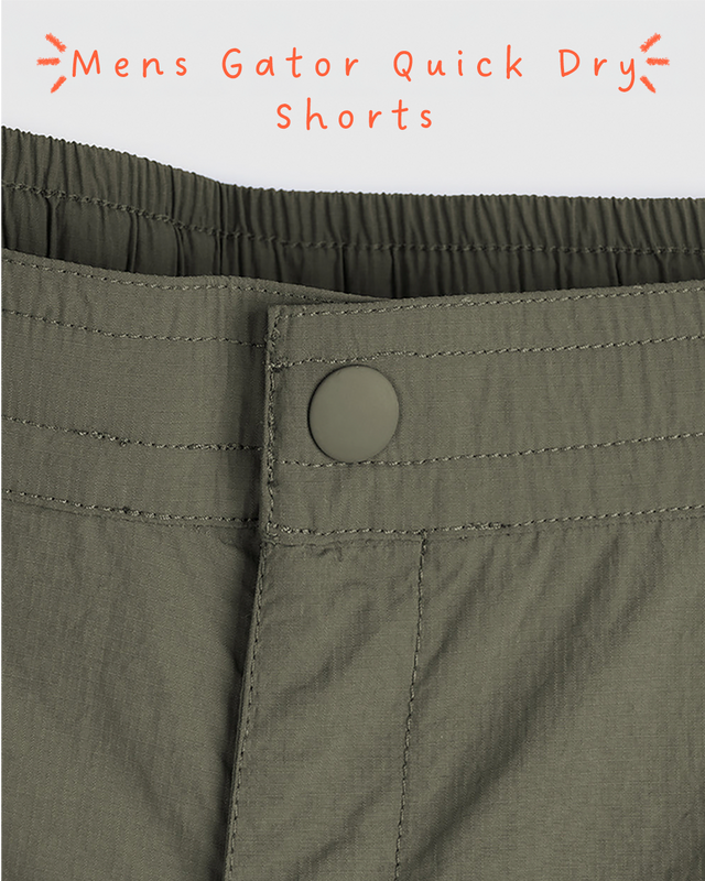 Close-up of kalamata men's gator shorts
