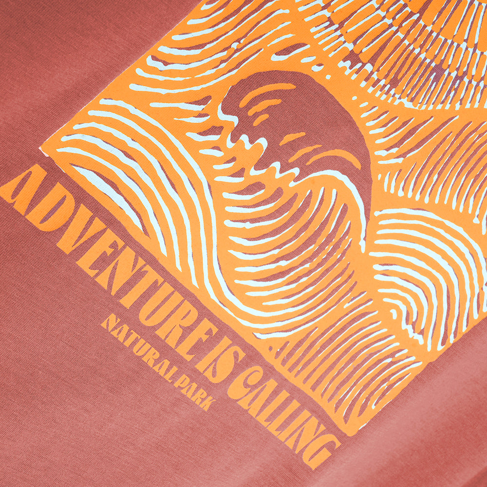 Womens Adventure Galatea Relaxed Tee (Etruscan Red)