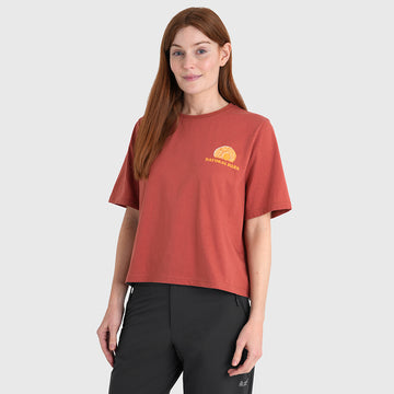 Womens Adventure Galatea Relaxed Tee (Etruscan Red) §S;173cm