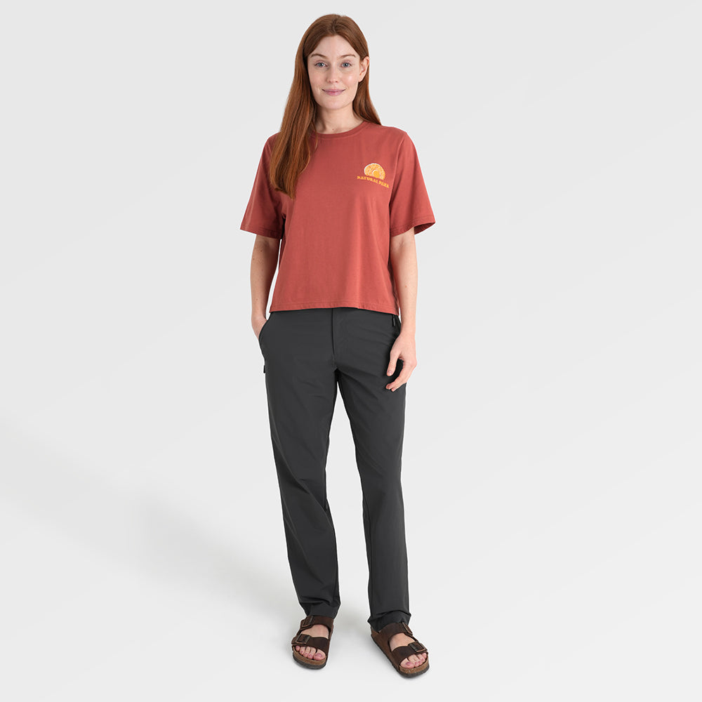 Womens Adventure Galatea Relaxed Tee (Etruscan Red) §S;173cm