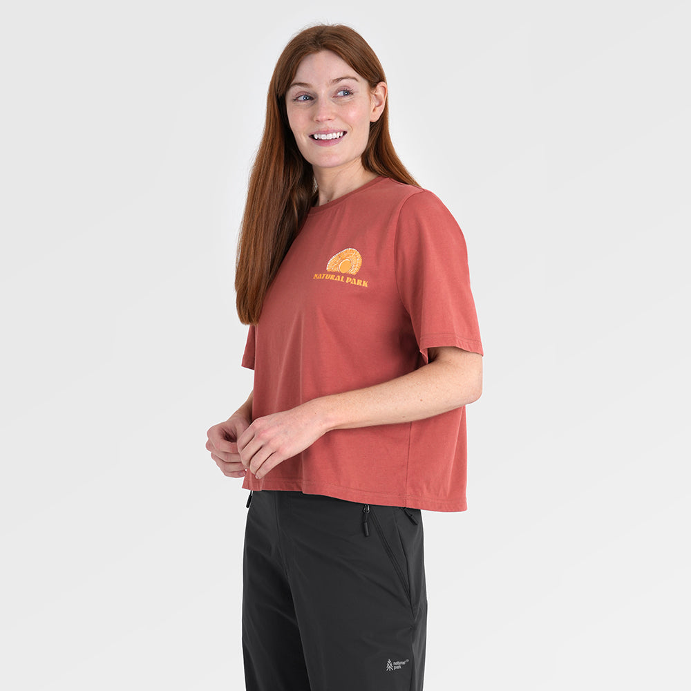 Womens Adventure Galatea Relaxed Tee (Etruscan Red) §S;173cm