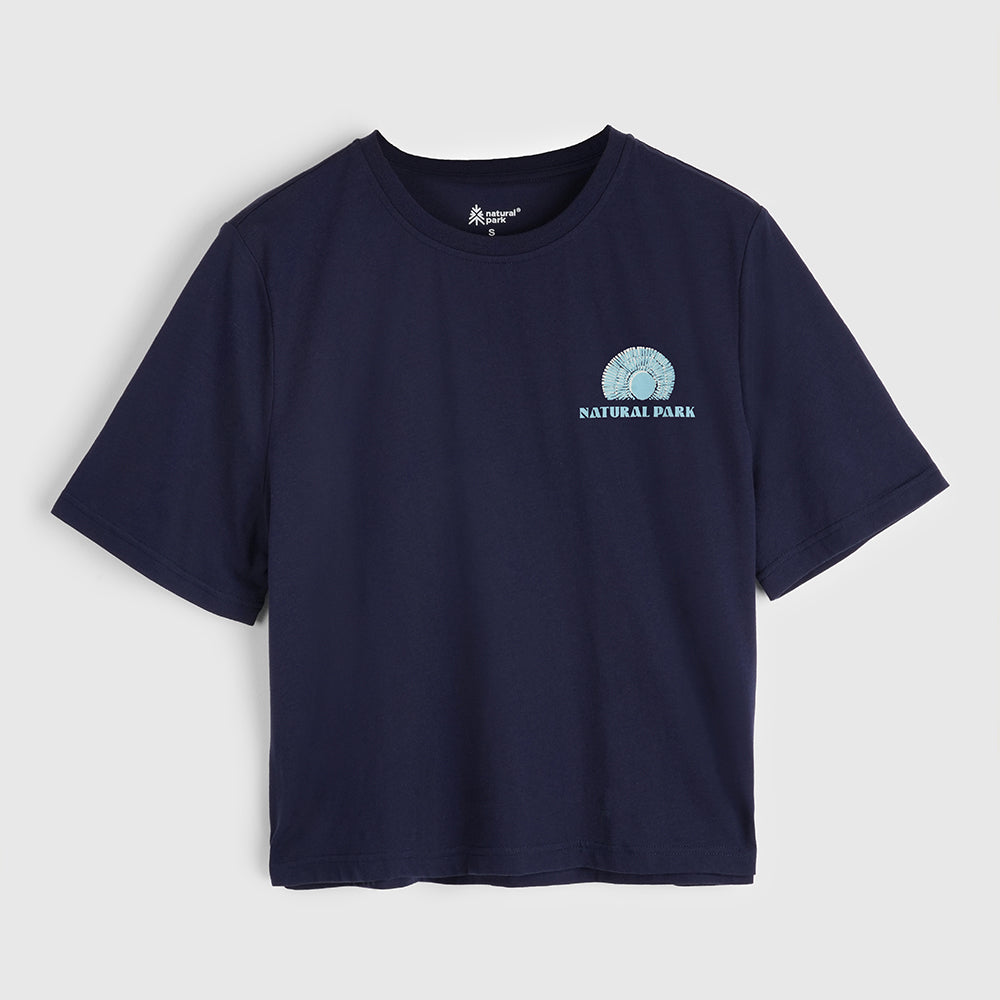 Womens Adventure Galatea Relaxed Tee (Maritime Blue) #contain
