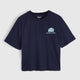 Womens Adventure Galatea Relaxed Tee (Maritime Blue) #contain