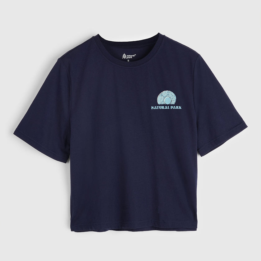 Womens Adventure Galatea Relaxed Tee (Maritime Blue) #contain