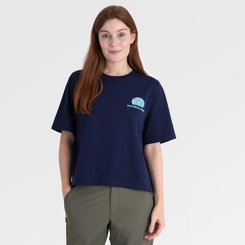 Womens Adventure Galatea Relaxed Tee (Maritime Blue) §S;173cm