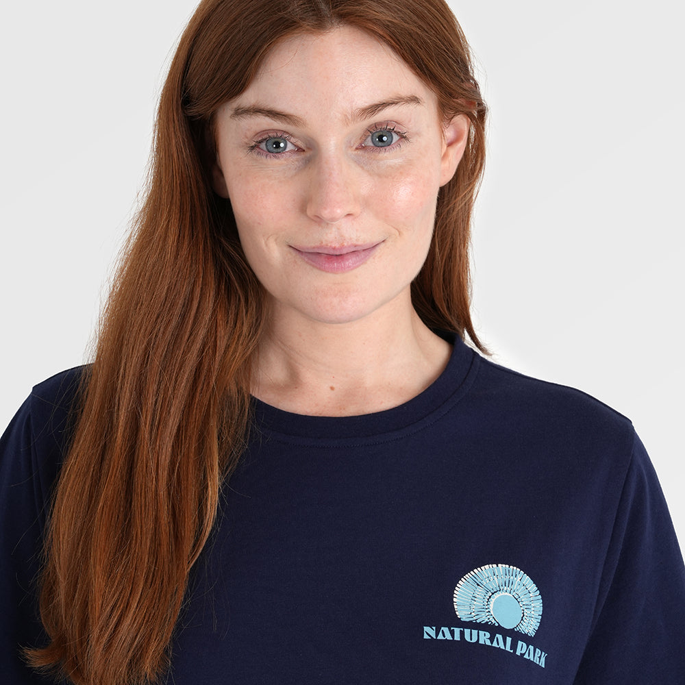 Womens Adventure Galatea Relaxed Tee (Maritime Blue) §S;173cm