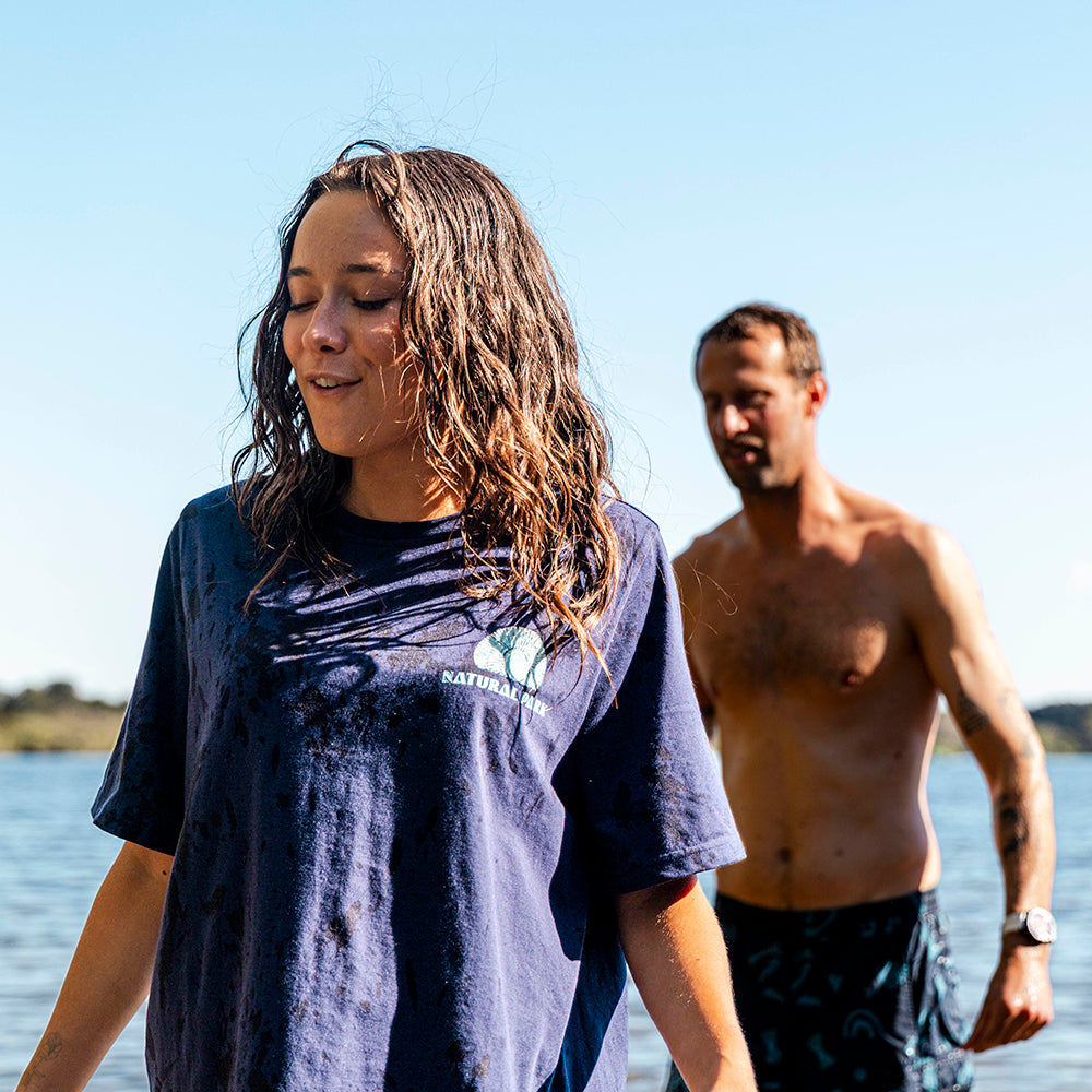 Womens Adventure Galatea Relaxed Tee (Maritime Blue) ‡S;160cm