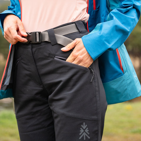 Womens Albert Hiking Trousers (All Black) @25