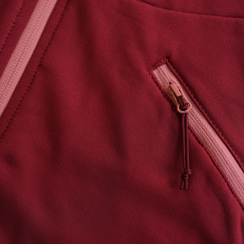 Womens Alsek Fleece Jacket (Cabernet)