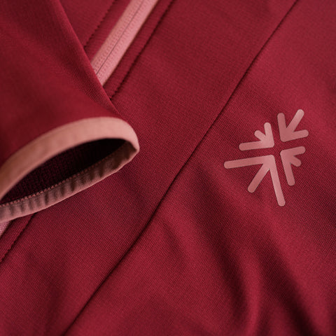 Womens Alsek Fleece Jacket (Cabernet)