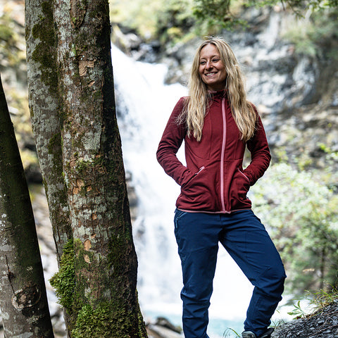 Womens Alsek Fleece Jacket (Cabernet) @75