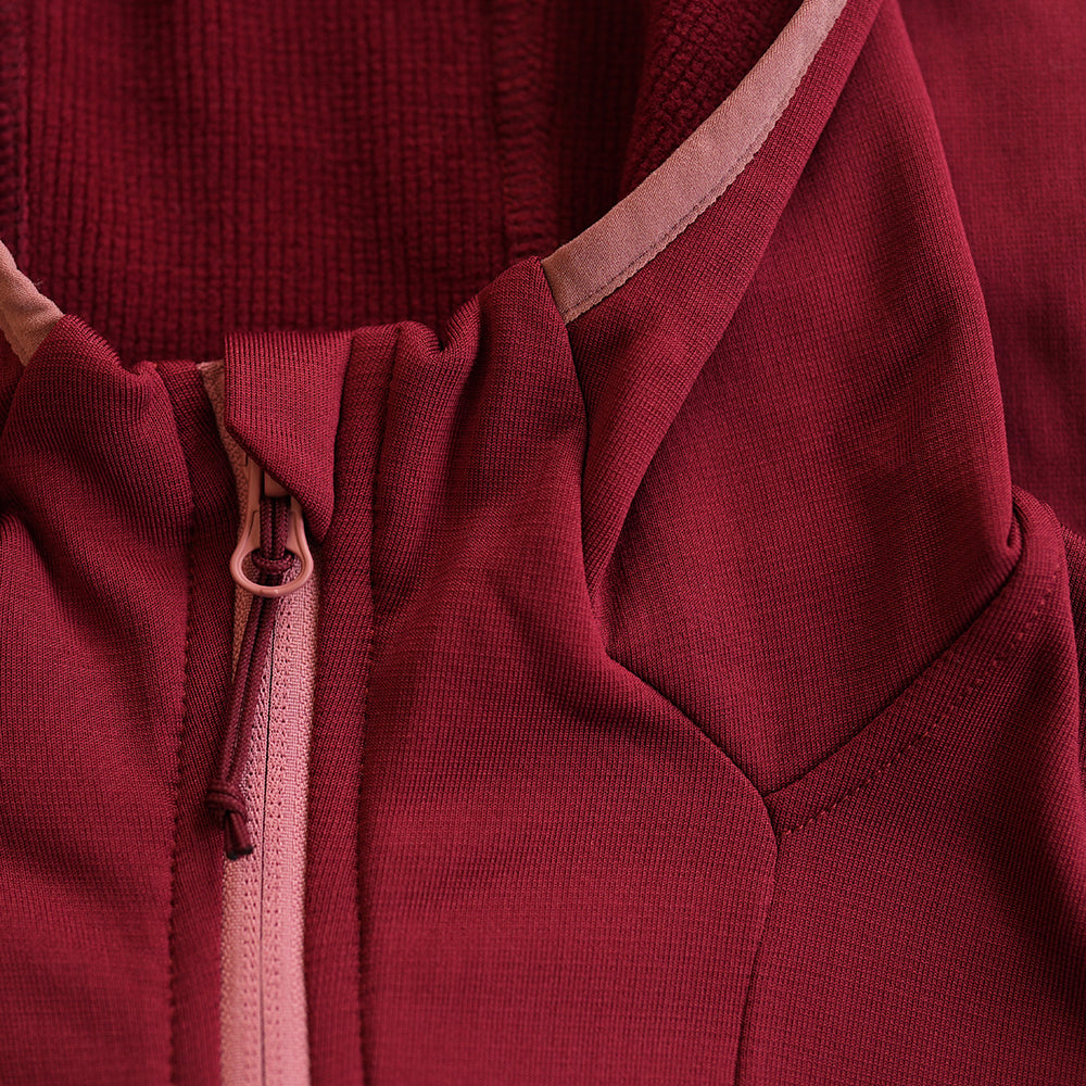 Womens Alsek Fleece Jacket (Cabernet)
