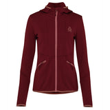 Womens Alsek Fleece Jacket (Cabernet) #contain