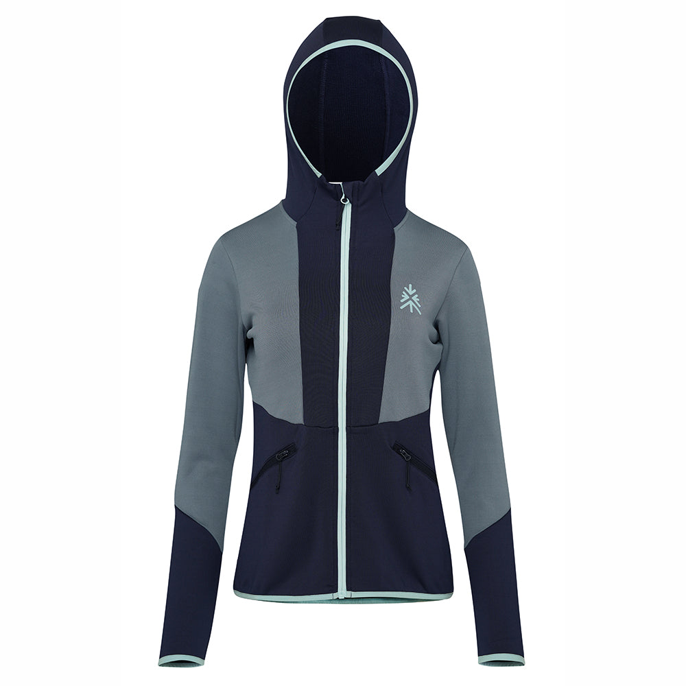 Womens Alsek Fleece Jacket (Maritime Blue) #contain