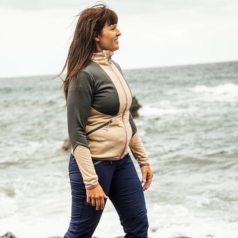 Womens Alsek Fleece Jacket (Smoke Gray/Dark Shadow)