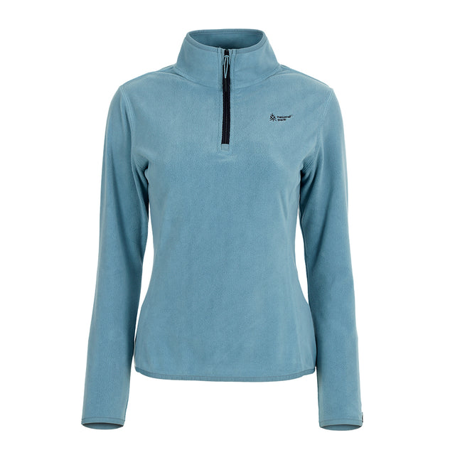 Womens Andes Fleece Pullover (Blue Petrol) #contain
