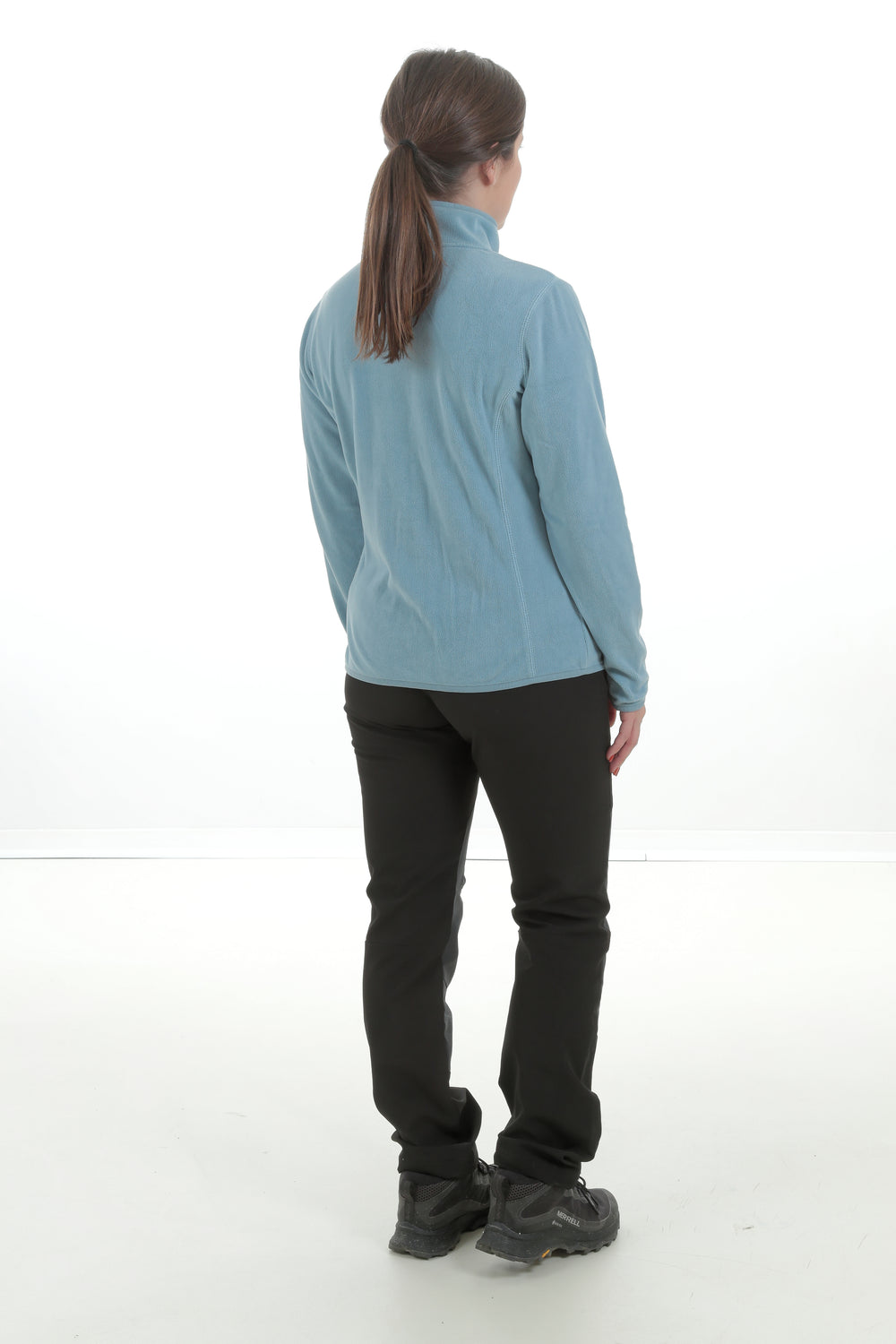 Womens Andes Fleece Pullover (Blue Petrol) #contain