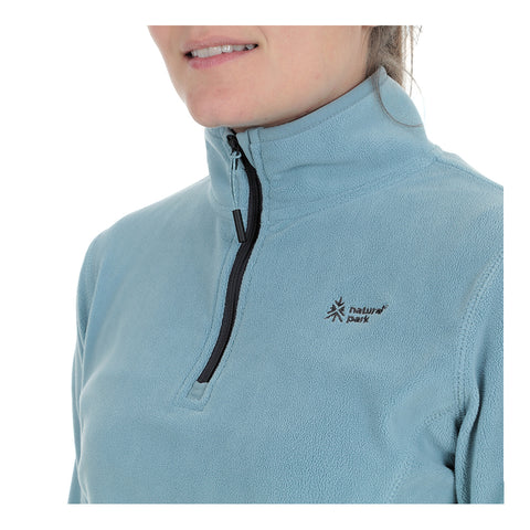Womens Andes Fleece Pullover (Blue Petrol)