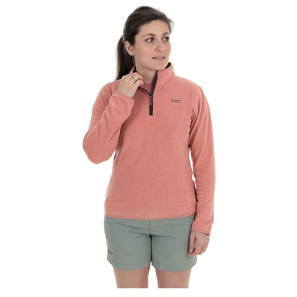 Womens Andes Fleece Pullover (Terracota) #contain