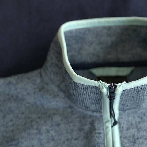 Womens Anguilla Half Zip Knitted Fleece Pullover (Maritime Blue)