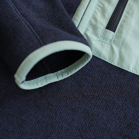Womens Anguilla Half Zip Knitted Fleece Pullover (Maritime Blue)