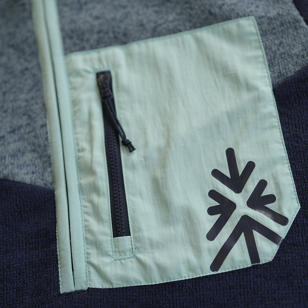 Womens Anguilla Half Zip Knitted Fleece Pullover (Maritime Blue)