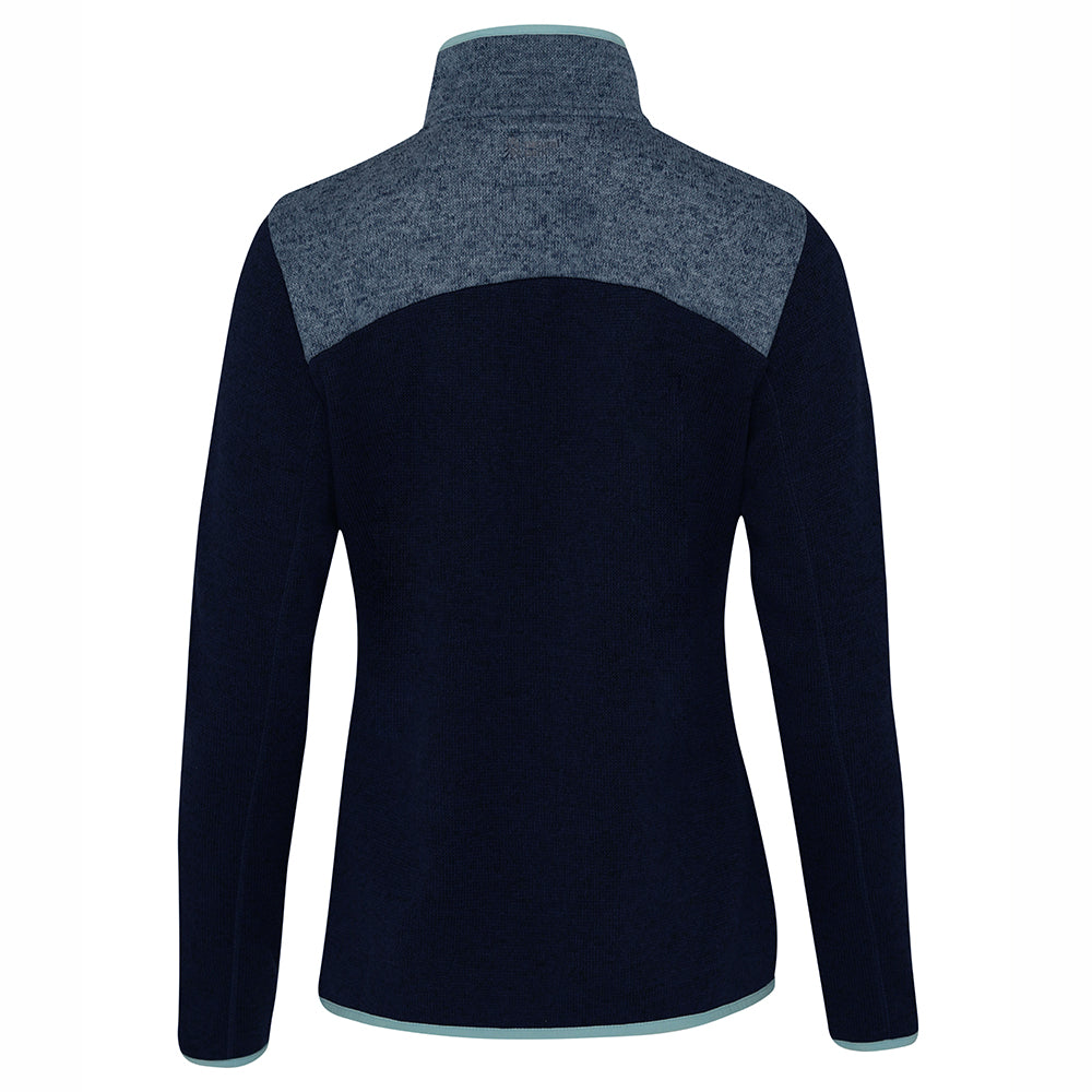 Womens Anguilla Half Zip Knitted Fleece Pullover (Maritime Blue) #contain