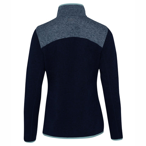 Womens Anguilla Half Zip Knitted Fleece Pullover (Maritime Blue) #contain