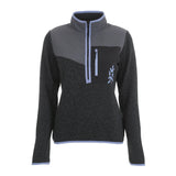 Womens Anguilla Half Zip Knitted Fleece Pullover (Black) #contain