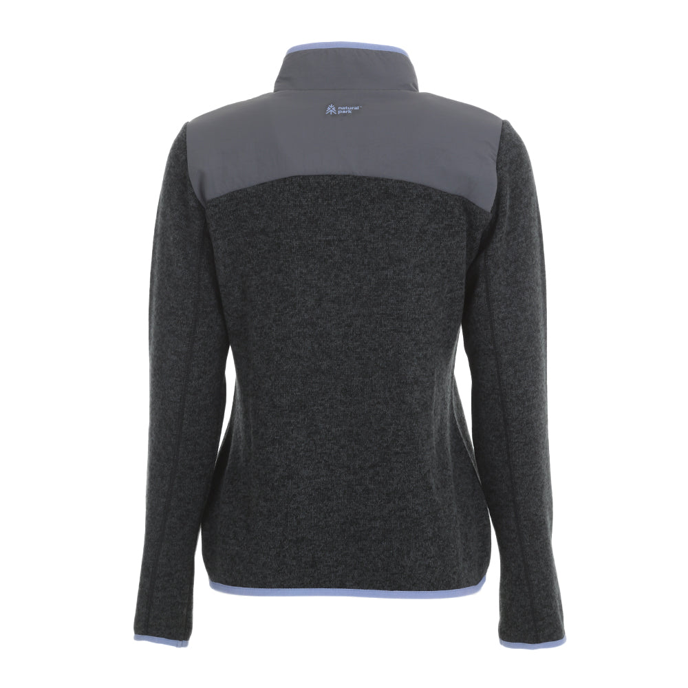 Womens Anguilla Half Zip Knitted Fleece Pullover (Black) #contain