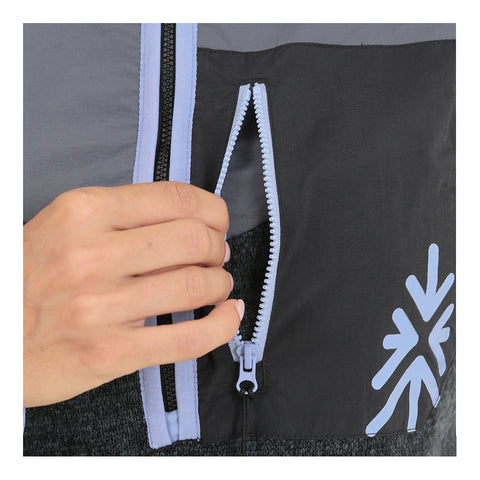 Womens Anguilla Half Zip Knitted Fleece Pullover (Black)