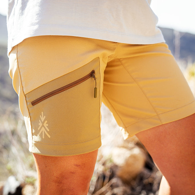 Womens Chamechaude Shorts (Lark/Antique Bronze) §S;165cm