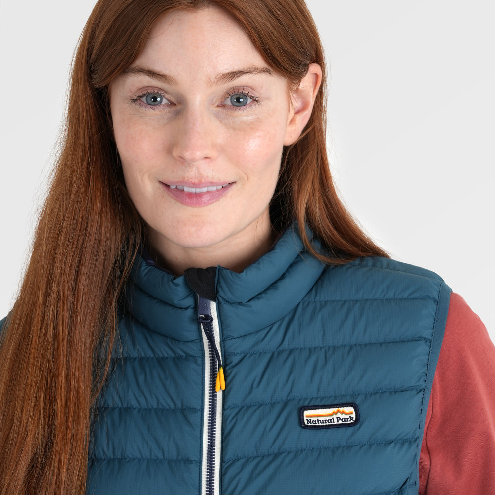 Womens Feathertop Down Gilet (Atlantic Deep) ‡S;173cm