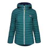 Womens Feathertop Hooded Down Jacket (Atlantic Deep) #contain