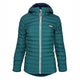 Womens Feathertop Hooded Down Jacket (Atlantic Deep) #contain
