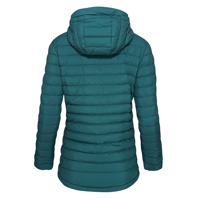 Womens Feathertop Hooded Down Jacket (Atlantic Deep) #contain