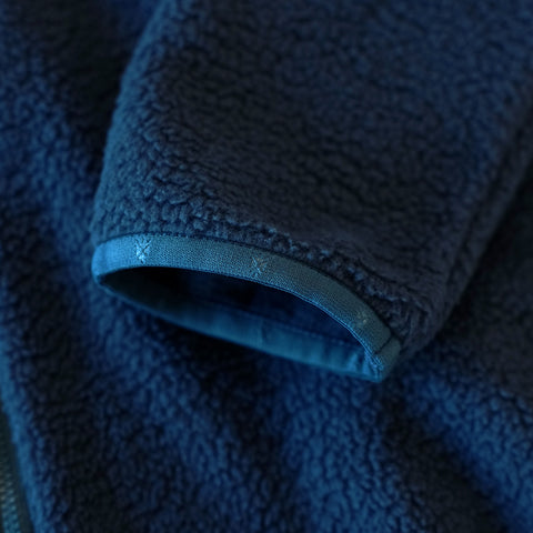 Womens Fryatt Sherpa Fleece Pullover (Dark Denim)