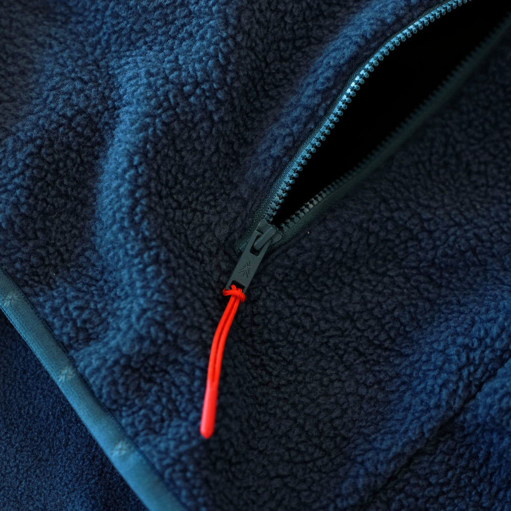 Womens Fryatt Sherpa Fleece Pullover (Dark Denim)