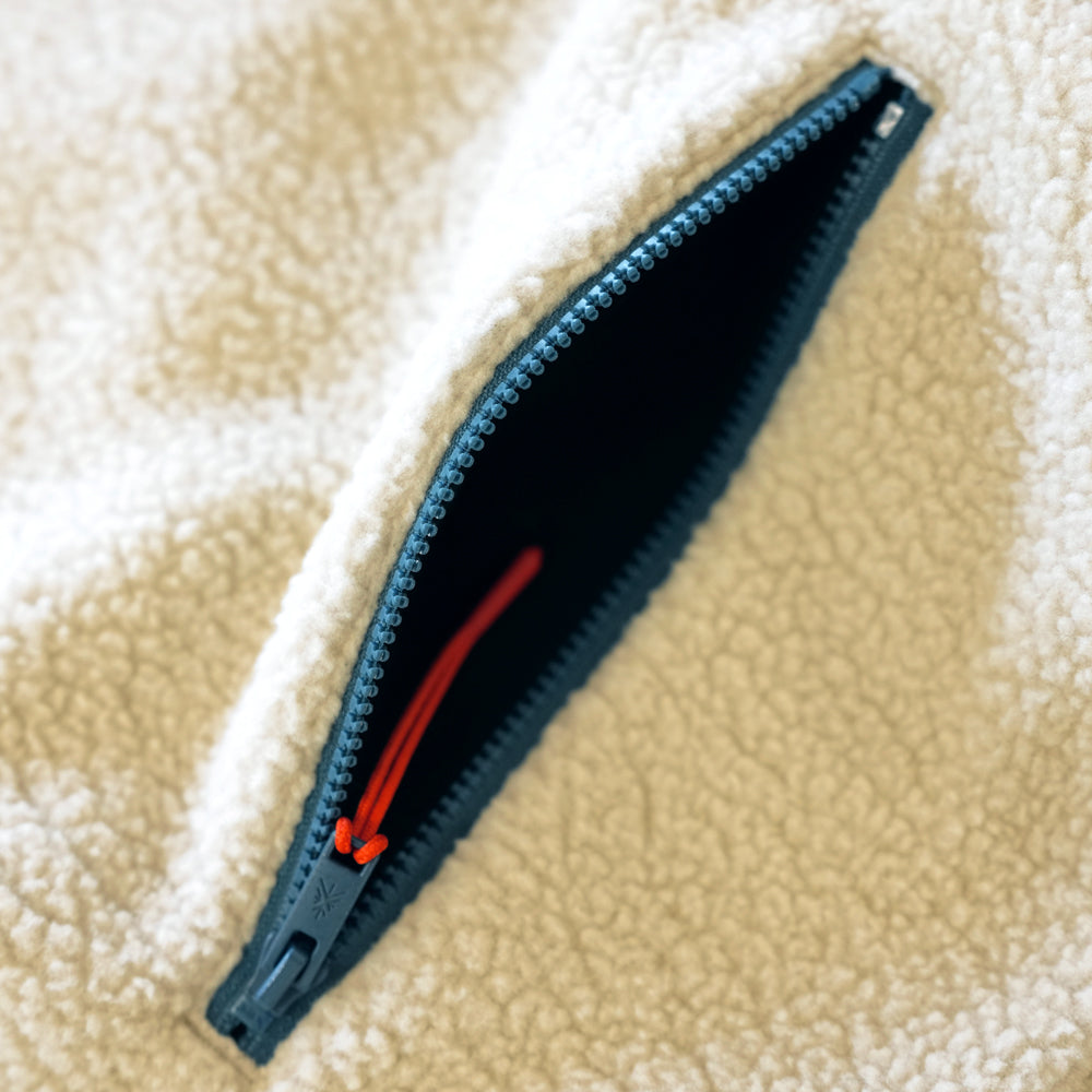 Womens Fryatt Sherpa Fleece Pullover (Feather Grey)