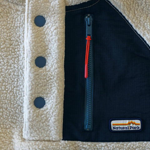 Womens Fryatt Sherpa Fleece Pullover (Feather Grey)