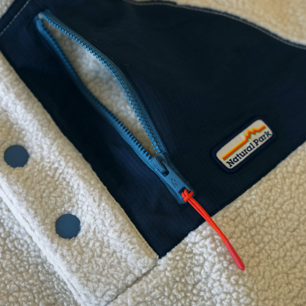 Womens Fryatt Sherpa Fleece Pullover (Feather Grey)