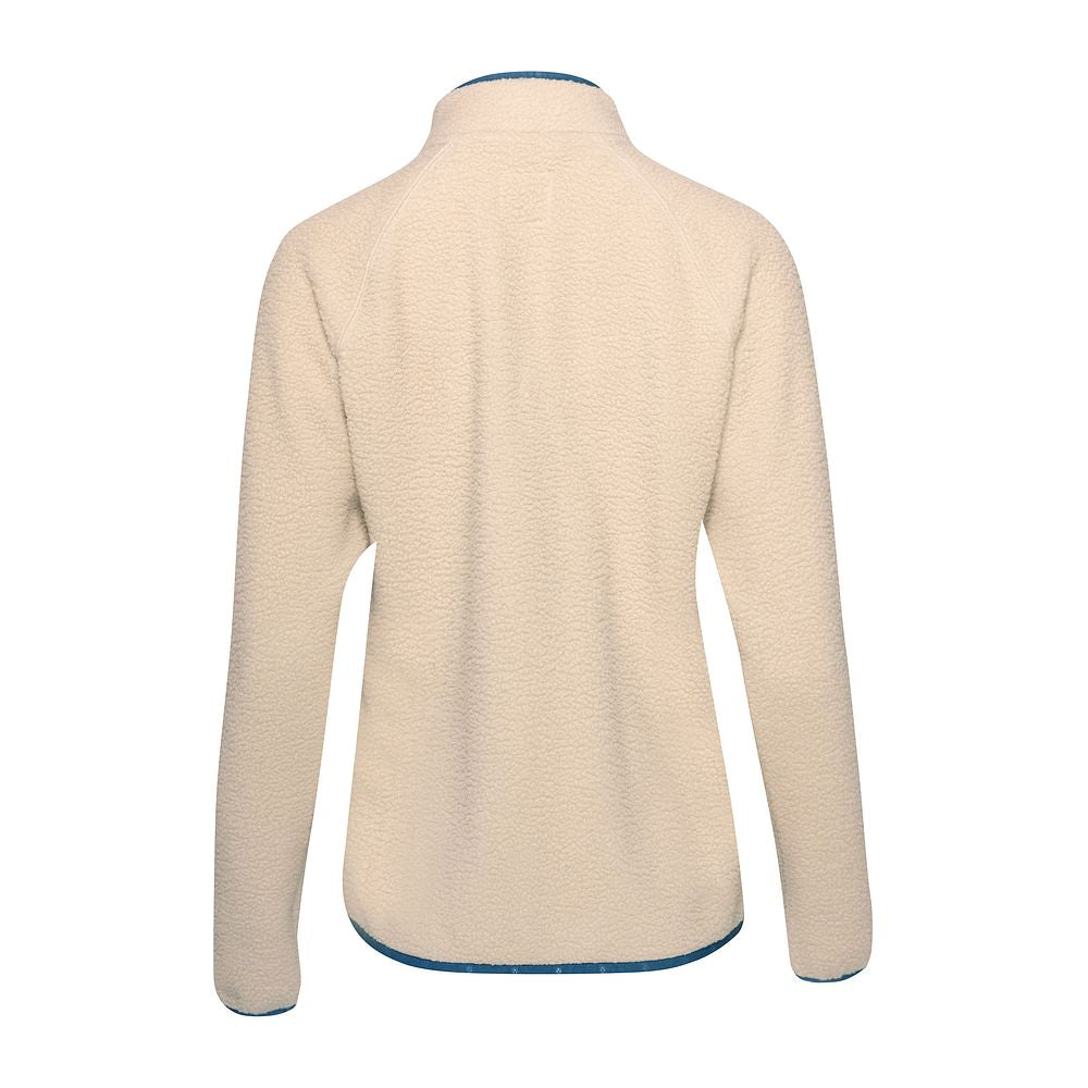 Womens Fryatt Sherpa Fleece Pullover (Feather Grey) #contain