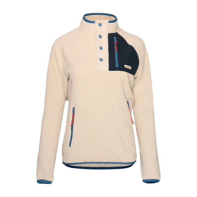 Womens Fryatt Sherpa Fleece Pullover (Feather Grey) #contain