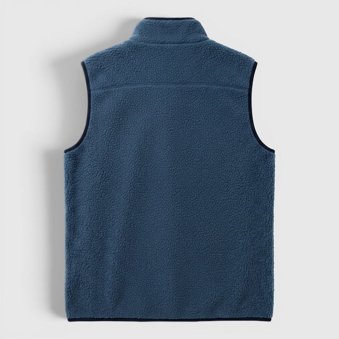 Womens Fryatt Sherpa Fleece Gilet (Dark Denim) #contain