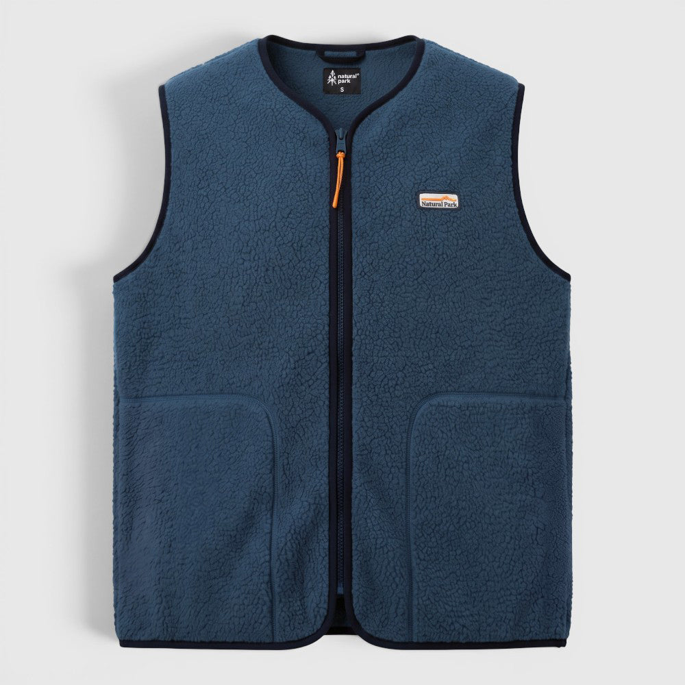Womens Fryatt Sherpa Fleece Gilet (Dark Denim) #contain