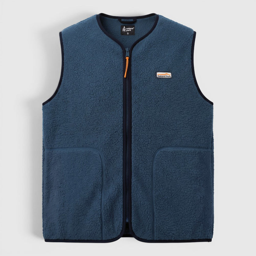 Womens Fryatt Sherpa Fleece Gilet (Dark Denim) #contain