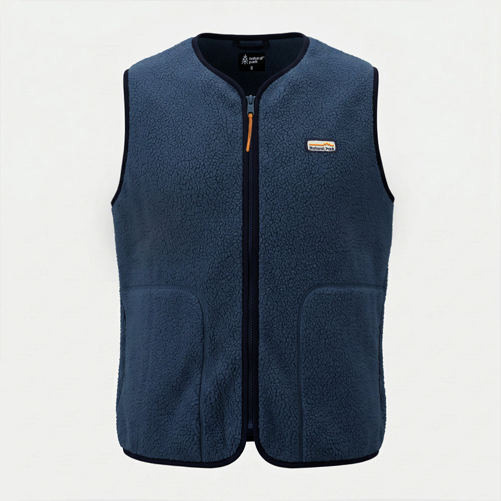 Womens Fryatt Sherpa Fleece Gilet (Dark Denim) #contain ✧AI